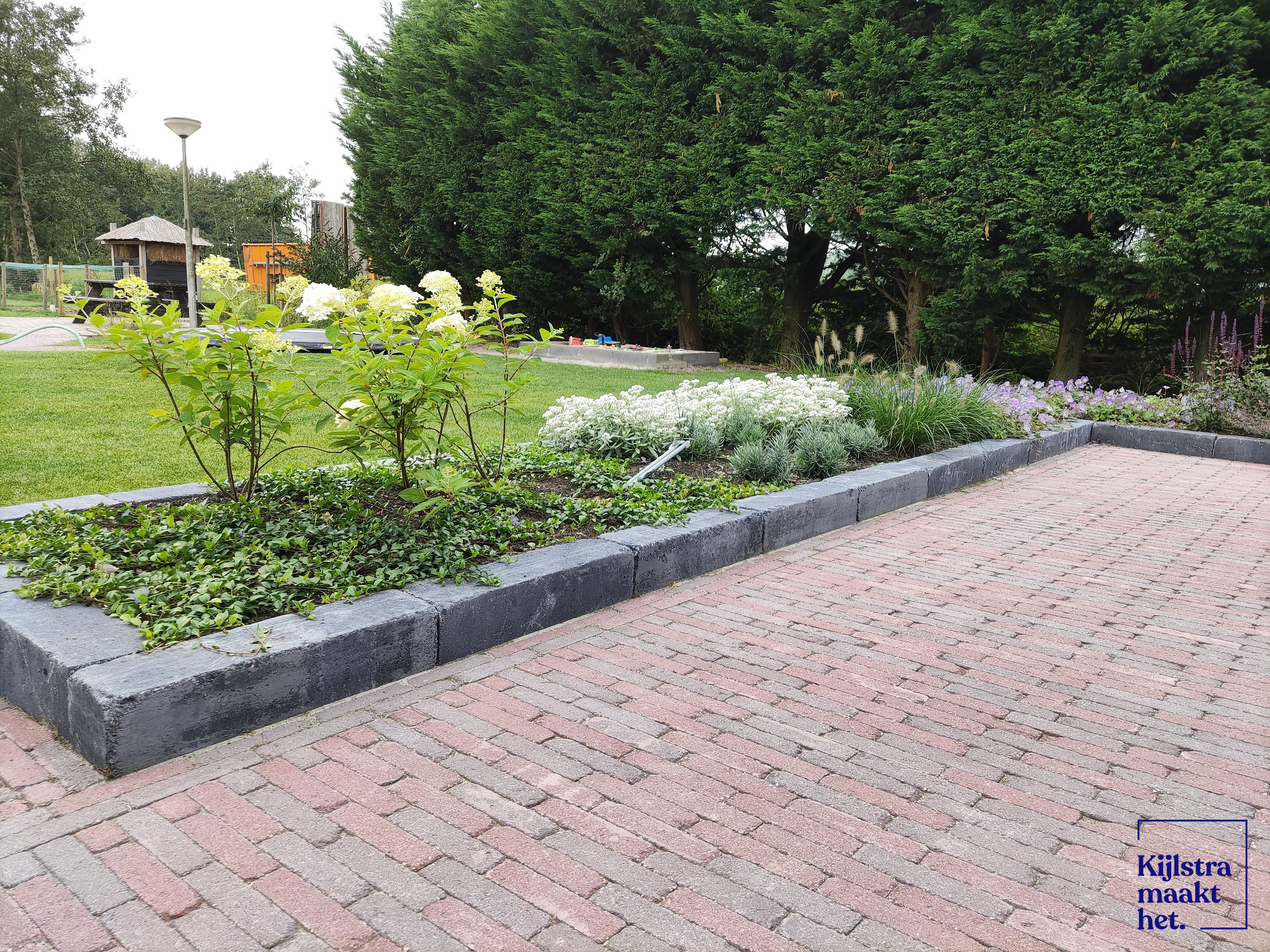 Linea trommel 15x15x60 cm antraciet | Kijlstra Bestrating