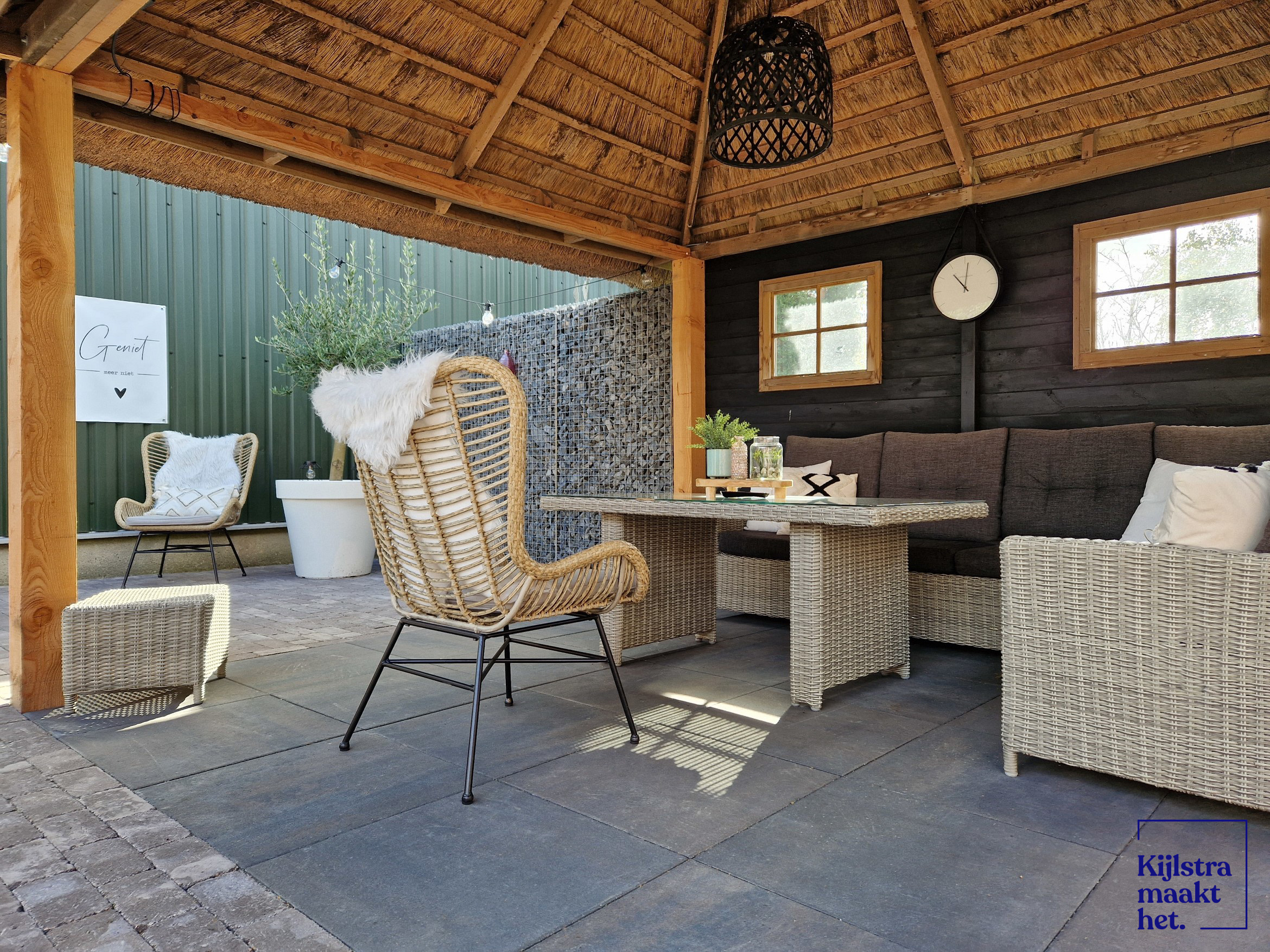 H2O comfort square 60x60x4 cm dark sepia | Kijlstra Bestrating