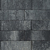 Longstone opritsteen 7 cm grijs/zwart