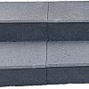 Traptrede 60x30x15 cm indus black kleurecht met facet