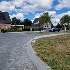 Rijwielpadband 7/20x25 bocht R=15 uitw