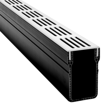 U-Drain afvoergoot WaterWijs 10-6,5/200 cm zilver