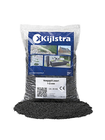 Voegsplit zwart 1-3 mm (20 kg zak)