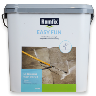 Romfix easy fijn 12,5 kg emmer steengrijs