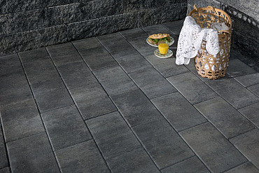 Splitrock XL 15x15x60 cm grijs/zwart