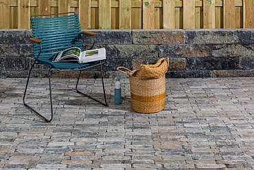Antieke trommel waalformaat 7 cm musselkalk
