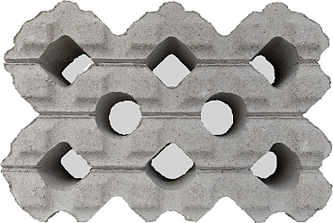 Grasbeton WaterWijs 40x60x10 cm grijs profiel (DR)