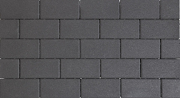 Design brick 8 cm black mini facet komo