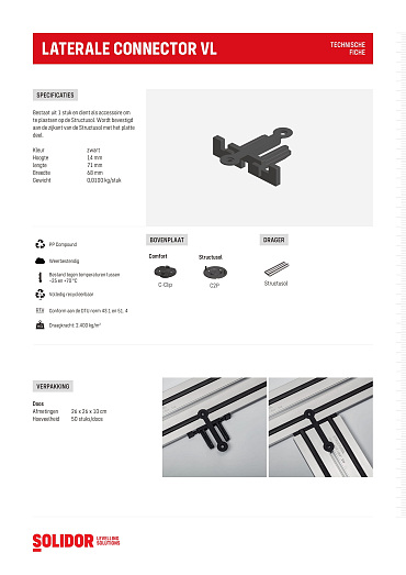 Structusol connector VL lateraal