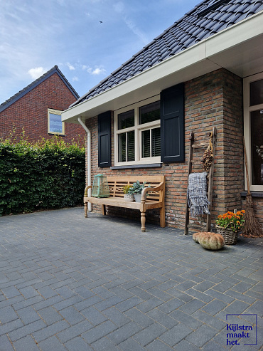 Design brick 6 cm black mini facet komo