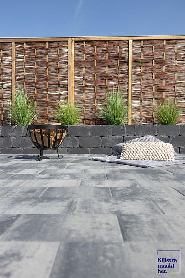 Linea trommel 15x15x30 cm antraciet