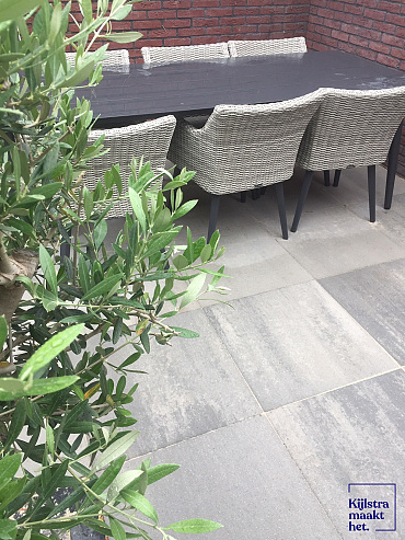 H2O comfort square 60x60x4 cm concrete