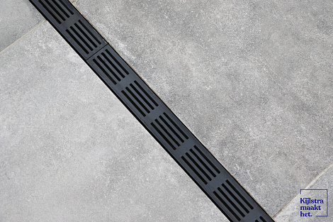 U-Drain afvoergoot WaterWijs 10-6,5/100 cm zwart