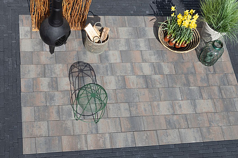 Patio square 20x30x6 cm tricolore