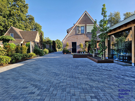 Patio brick 6 cm nero/grey komo