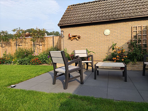 Patio square 60x60x4 cm notte naturelle