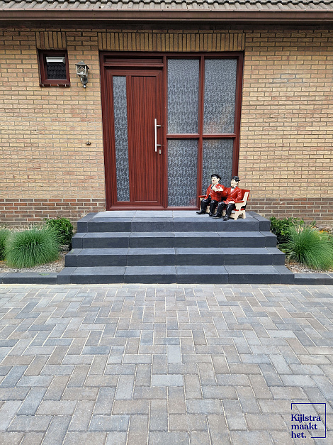 Traptrede linea 60x30x15 cm antraciet ZVK