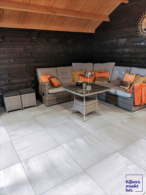 H2O comfort square 60x60x4 cm concrete