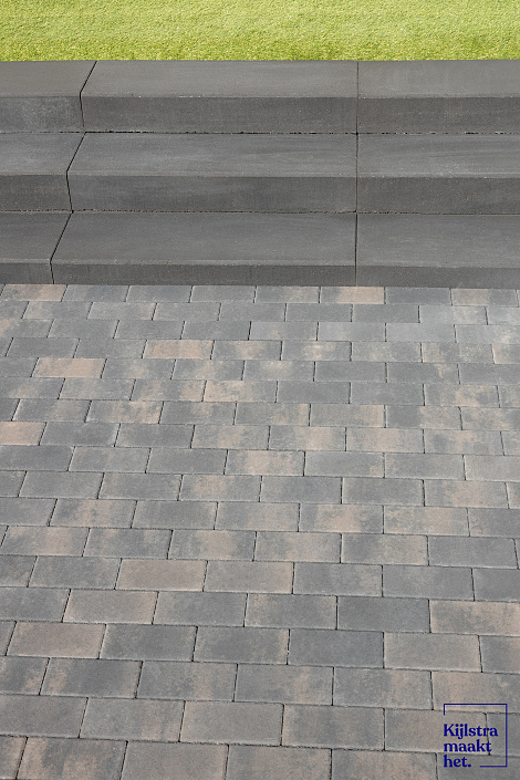 Design brick 6 cm dark sepia mini facet komo