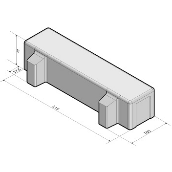 Waterpasserende longstone WaterWijs opritsteen 7 cm