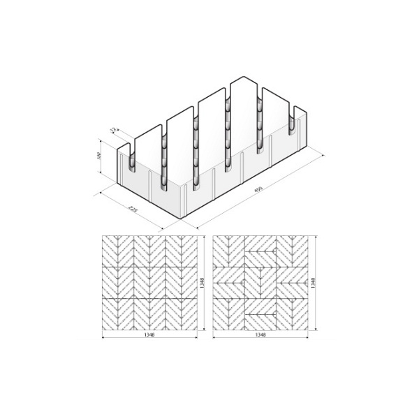 Motivo WaterWijs 45x22,5x10 cm