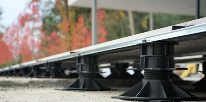 Structusol aluminium profiel ST16 lengte 2,4 m met rubber profiel