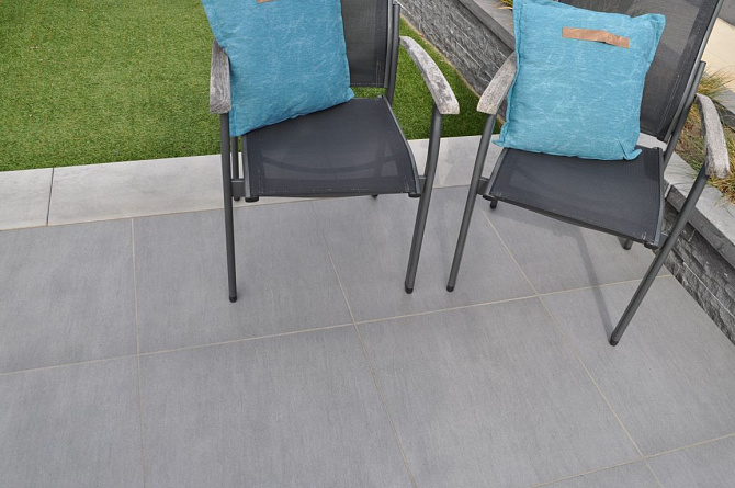 Ceramaxx 60x60x3 cm ardesia grigio 2.0 rect.