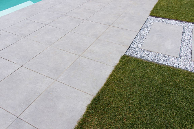 Ceramaxx 60x60x3 cm cimenti clay grey rect.