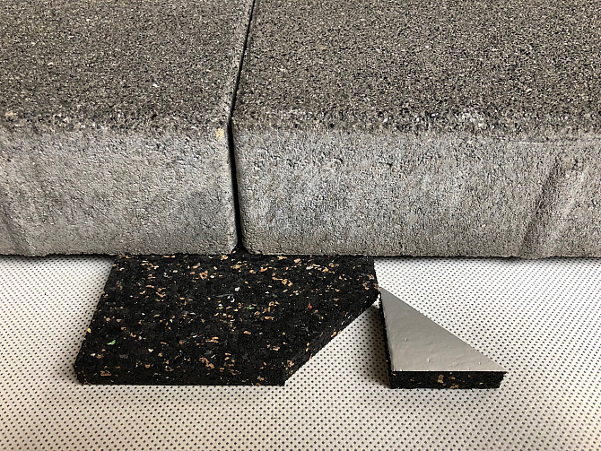 Vaste terrasdrager AC 100x100x10 ook voor PVC-houdende ondergrond