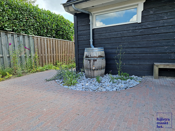 Stonique trommel waalformaat 7 cm oud emmen