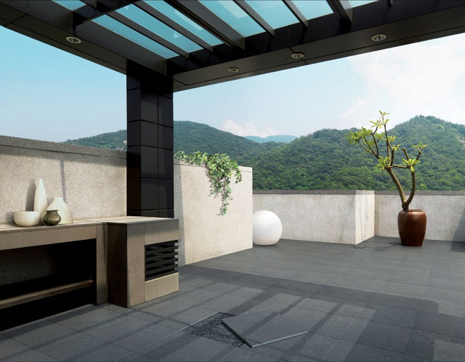 Ceramaxx 60x60x3 cm blue de soignies anthracite 2.0 rect.