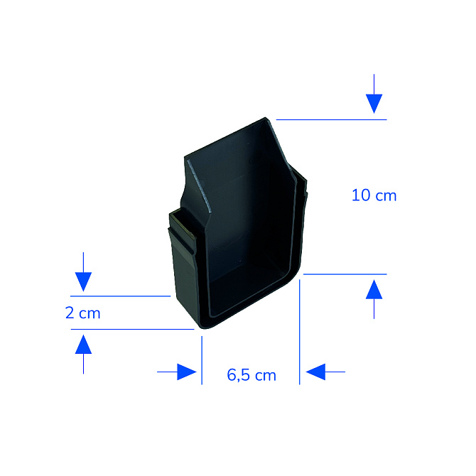 U-Drain afvoergoot WaterWijs 10-6,5-XK eindstuk
