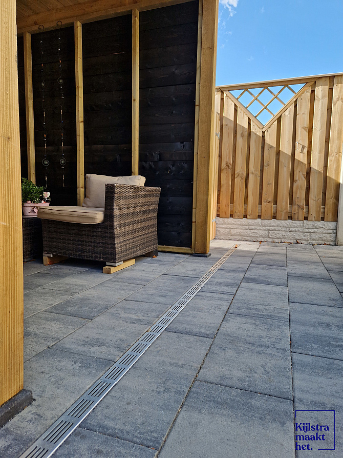 U-Drain afvoergoot WaterWijs 10-6,5/100 cm zilver