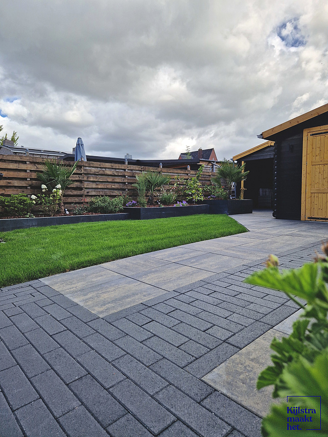 Longstone opritsteen 7 cm antraciet