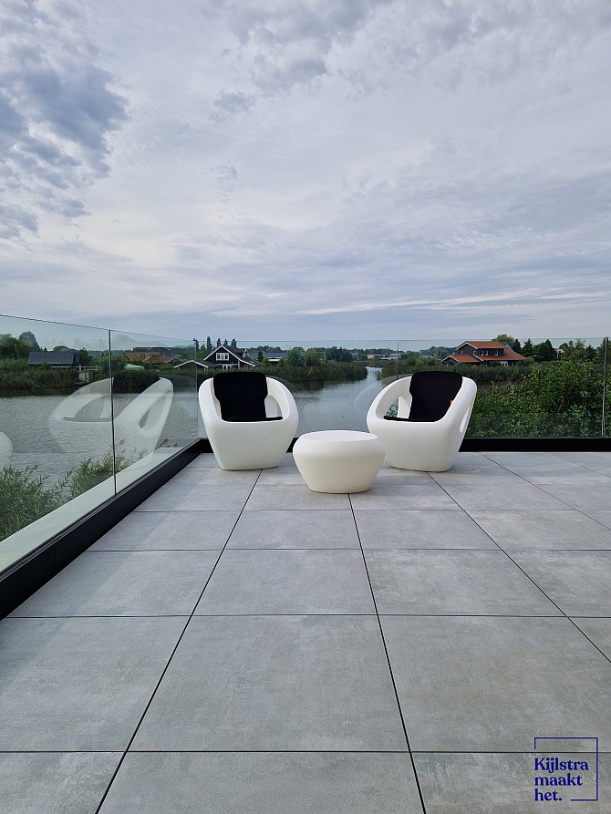 SolidSquare keramisch 60x60x3 cm puzzolato grigio