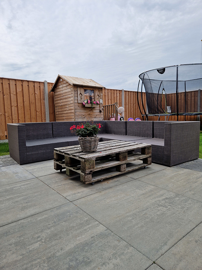 Patio square 90x90x6 cm concrete