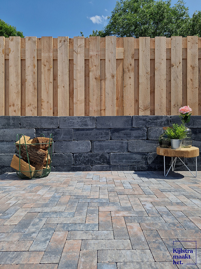 Linea trommel 15x15x45 cm antraciet