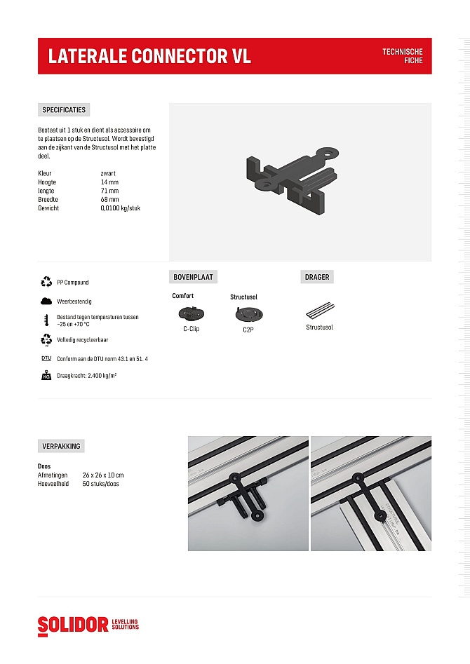 Structusol connector VL lateraal