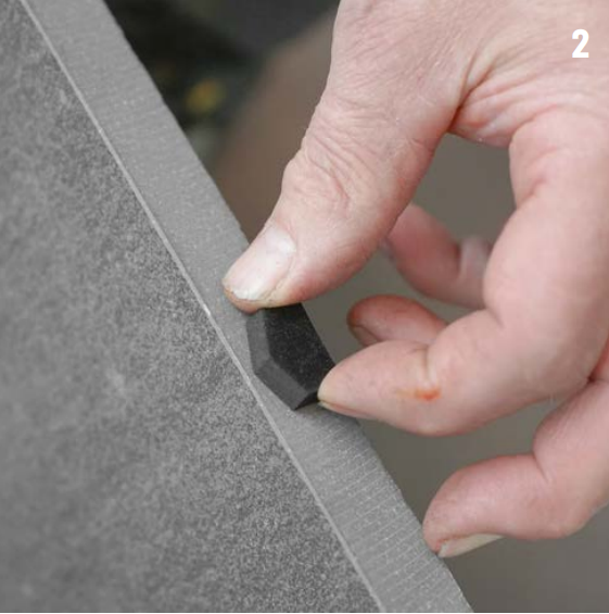 Afstandhouder muur 6 mm zelfklevend voor keramische tegels