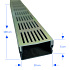U-Drain afvoergoot WaterWijs 5-10/100 cm zilver