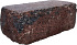 Splitrock hoekstuk trommel 29x13x11 cm bruin/zwart geknipte kopse kant