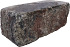 Splitrock hoekstuk trommel 29x13x11 cm tricolore geknipte kopse kant