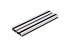 Structusol aluminium profiel ST16 lengte 2,4 m met rubber profiel