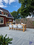 H2O comfort square 60x60x4 cm concrete