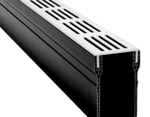 U-Drain afvoergoot WaterWijs 10-6,5/100 cm zilver