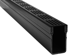 U-Drain afvoergoot WaterWijs 10-6,5/200 cm zwart