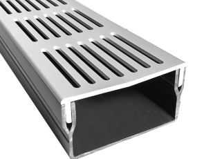 U-Drain afvoergoot WaterWijs 5-10/200 cm zilver