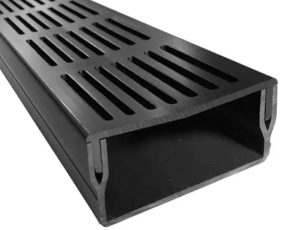 U-Drain afvoergoot WaterWijs 5-10/100 cm zwart