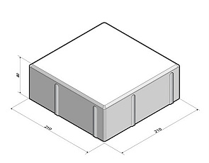 Dubbelklinker 8 cm