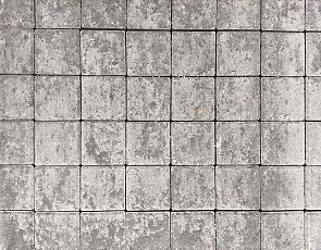 Betonstraatsteen half 6 cm grijs/zwart